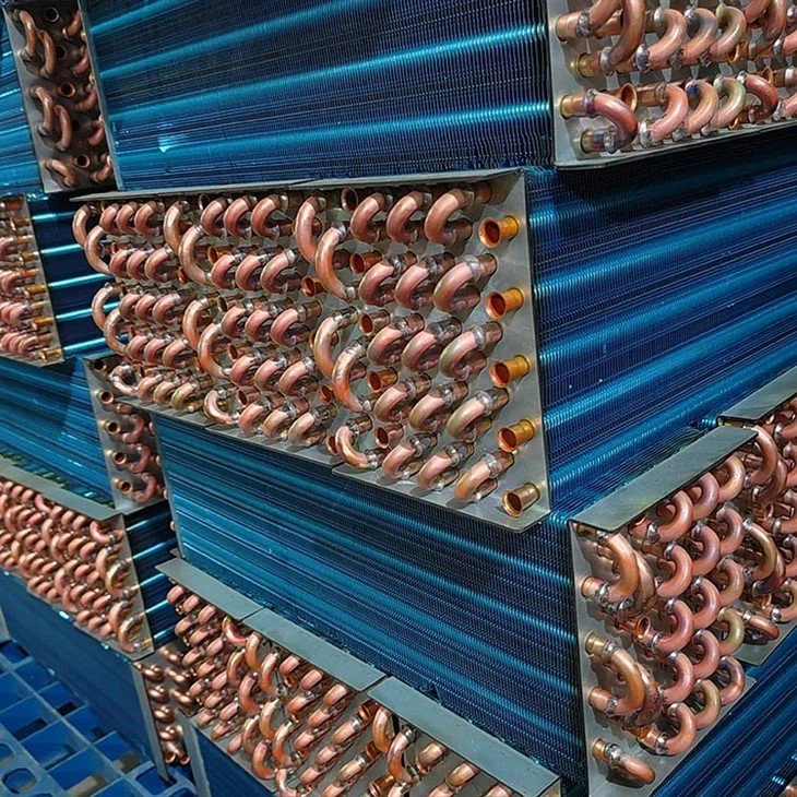 Refrigeration Dryer Copper Tube Finned Condenser